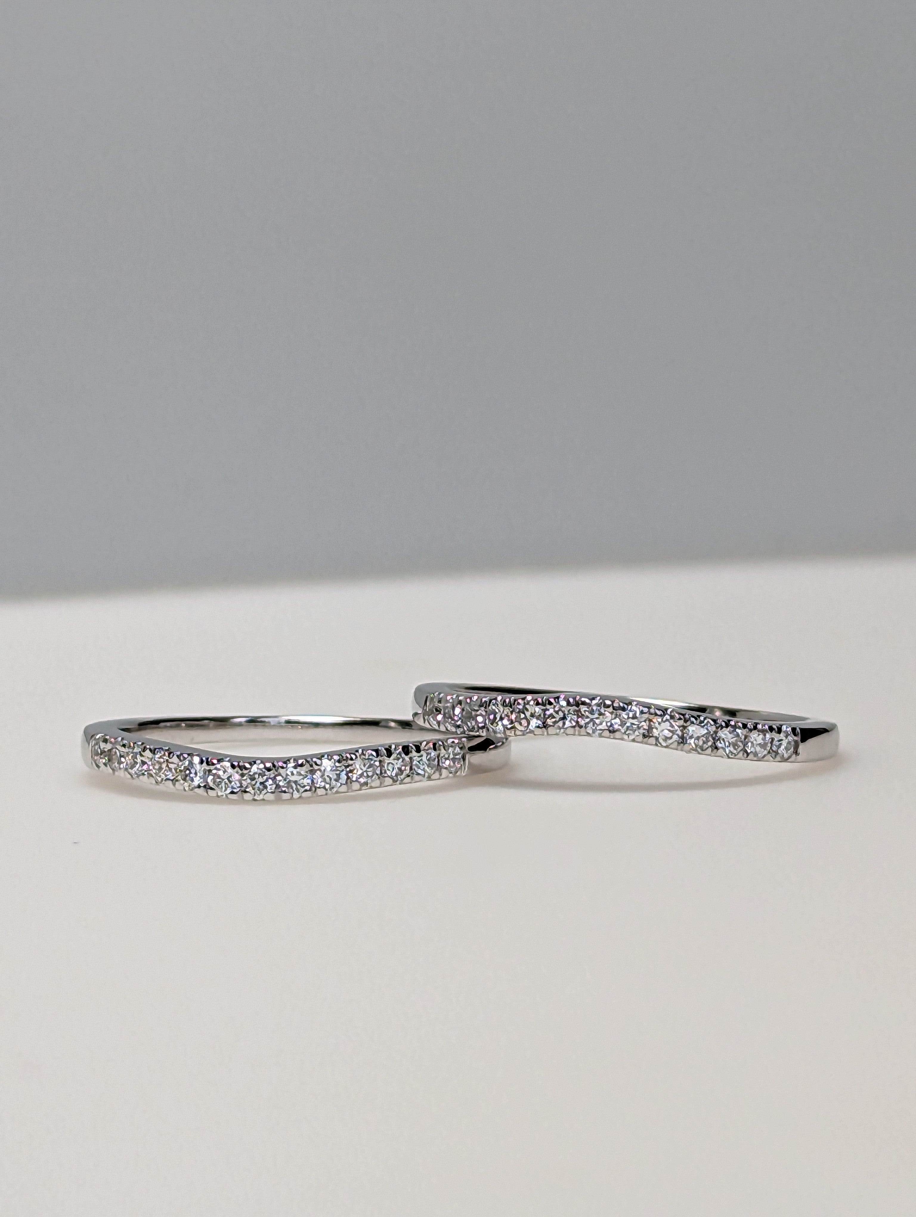 36TW Lab Diamond Wedding Band Set – Sutton Smithworks