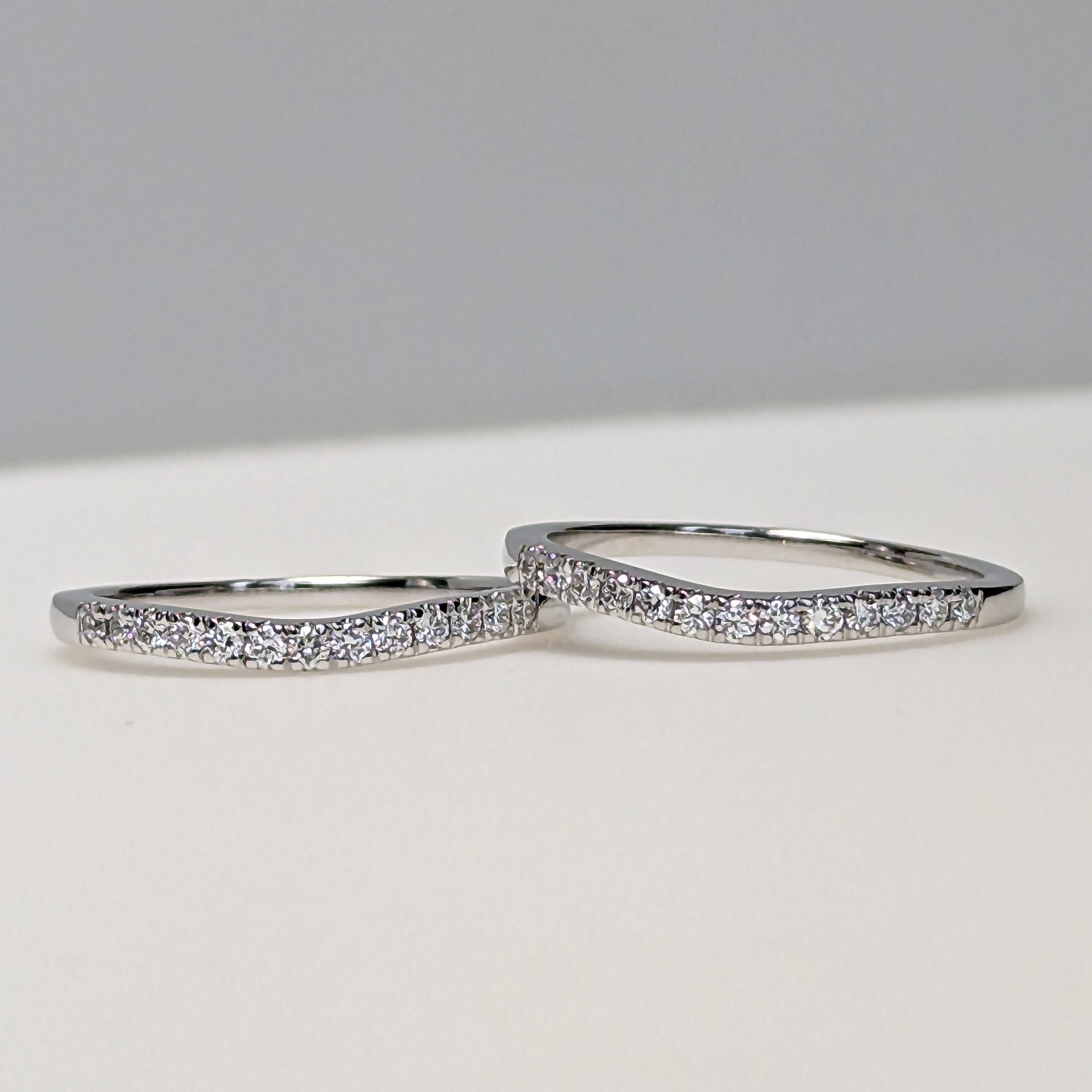 36TW Lab Diamond Wedding Band Set – Sutton Smithworks