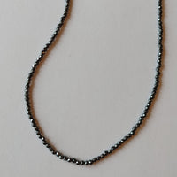 Dainty Black Spinel Necklace