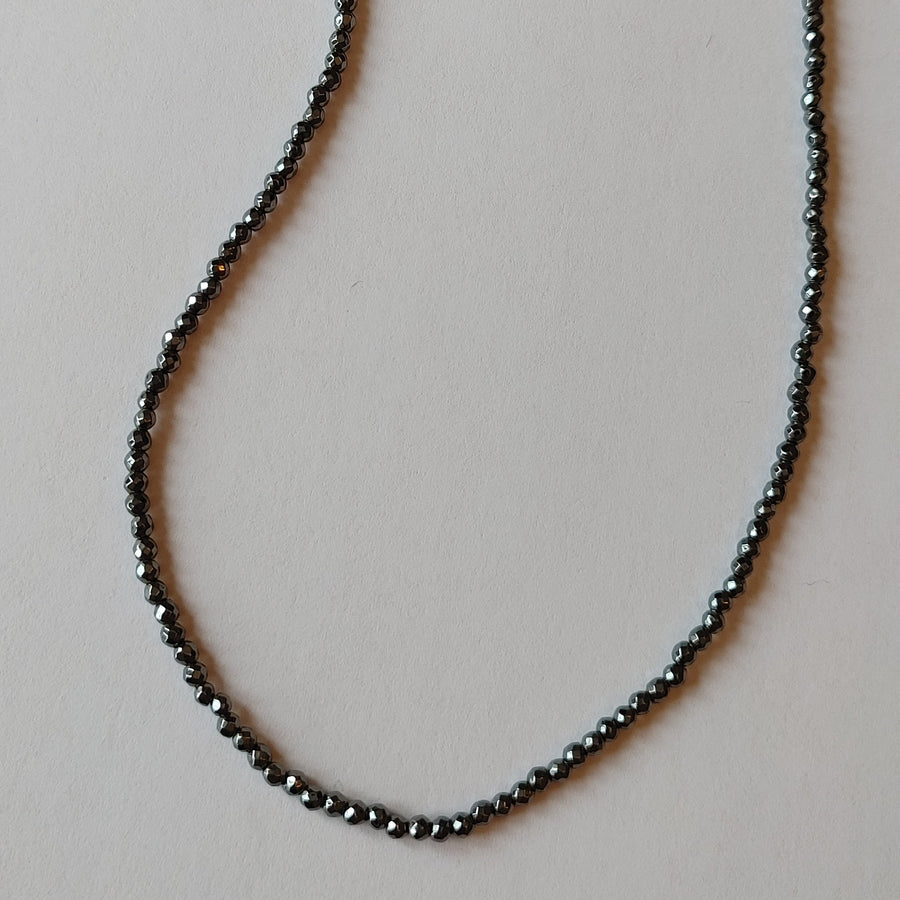 Dainty Black Spinel Necklace