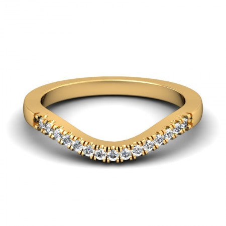 Split Prong Contour Diamond Band (Contact us for Pricing)