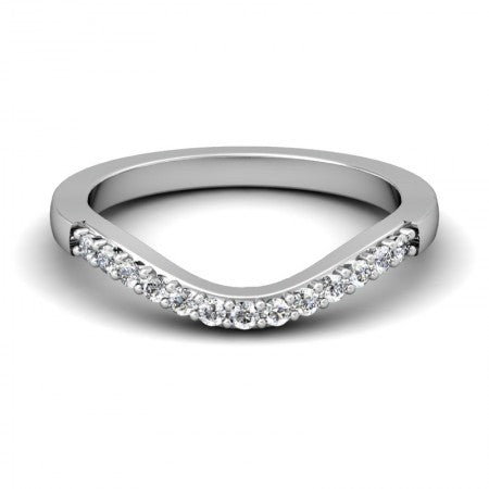 Shared-Prong Contour Diamond Band (Contact us for Pricing)