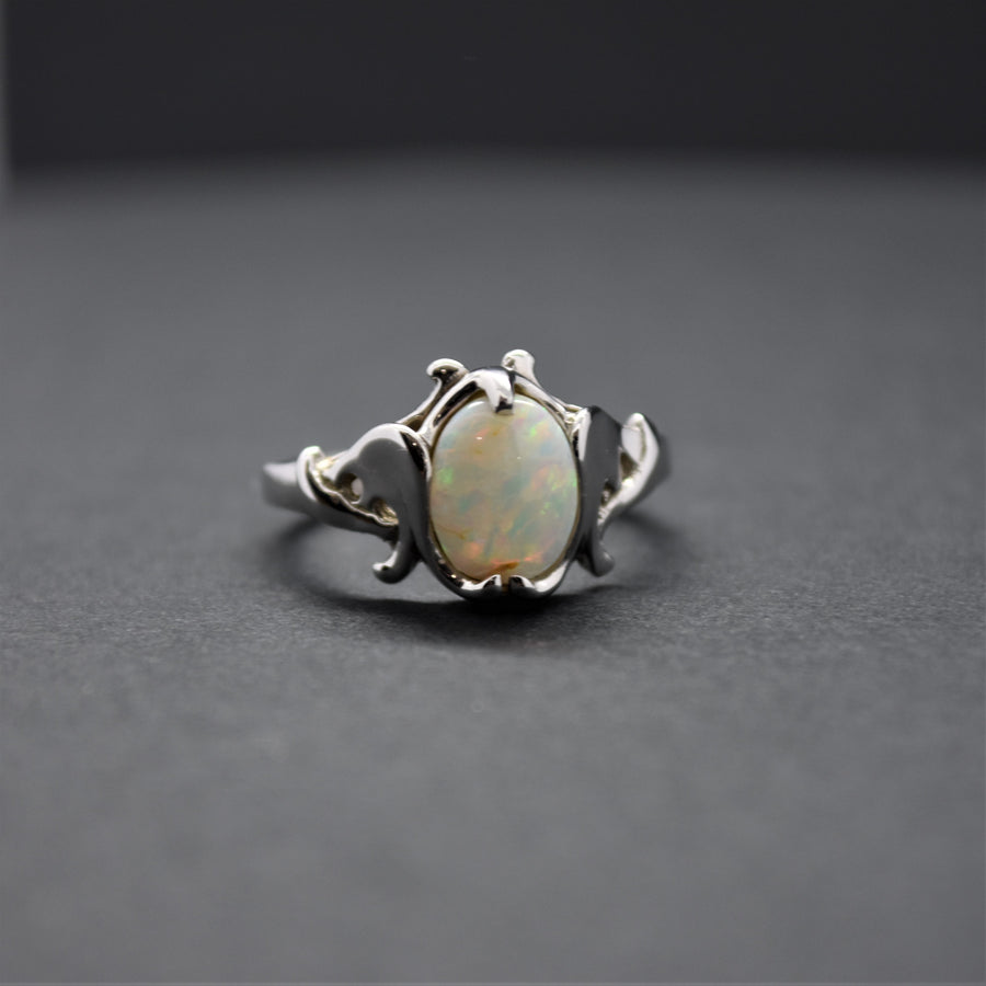 Oval Opal Swirls Ring