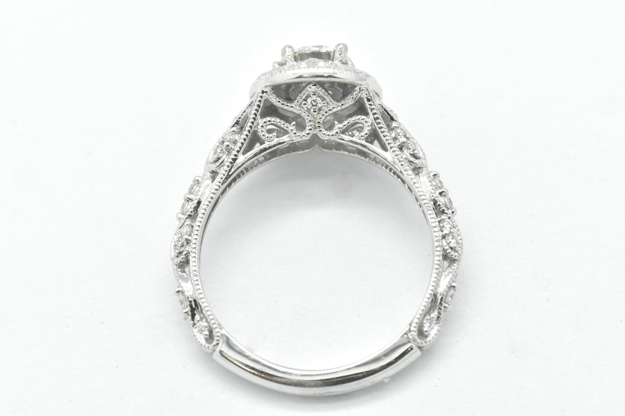vintage style engagement ring sutton smithworks