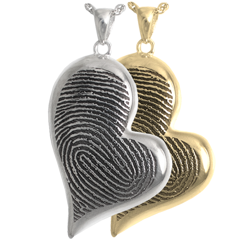 Custom Teardrop Heart Pendant