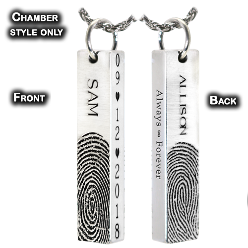 Custom Vertical Bar Pendant with Chamber