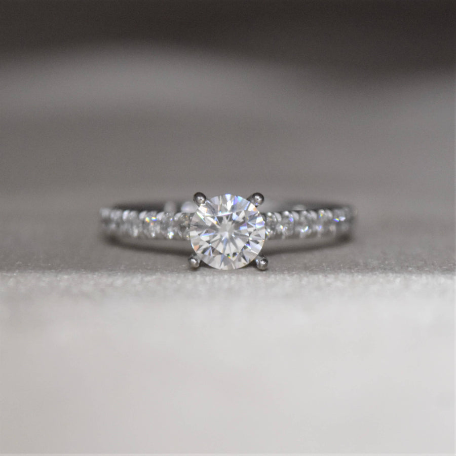 5.8 mm Round Diamond Accented Ring (Mount only)