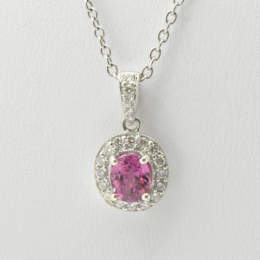 pink sapphire necklace sutton smithworks