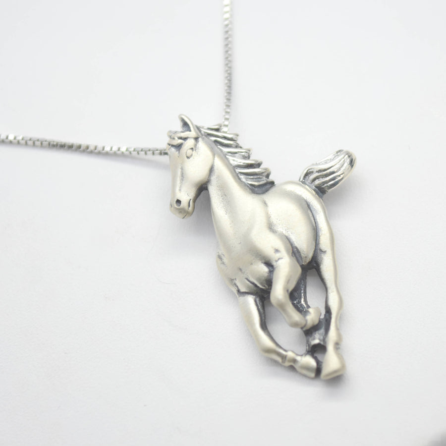 sterling silver horse necklace