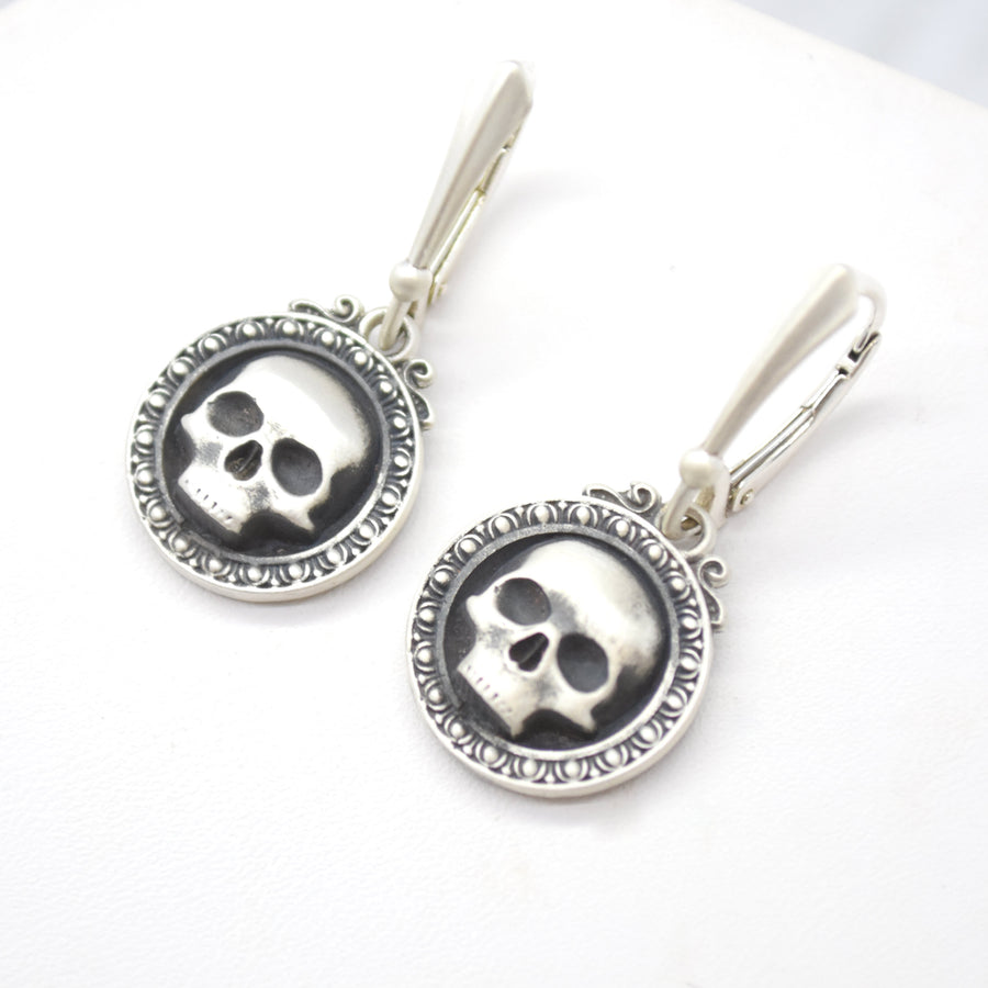 reaper sterling silver earrings