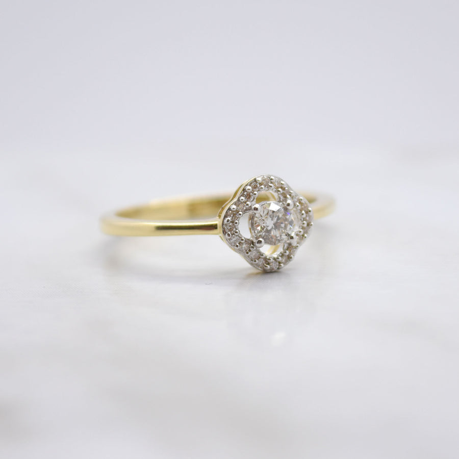 clover diamond ring