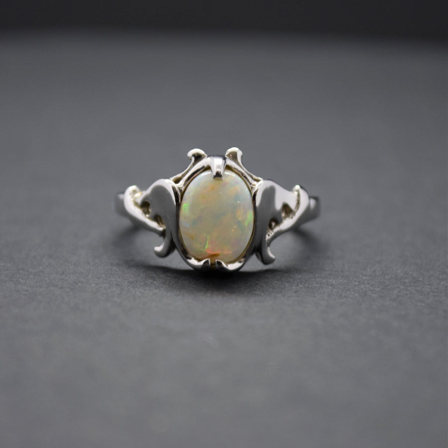 Oval Opal Swirls Ring
