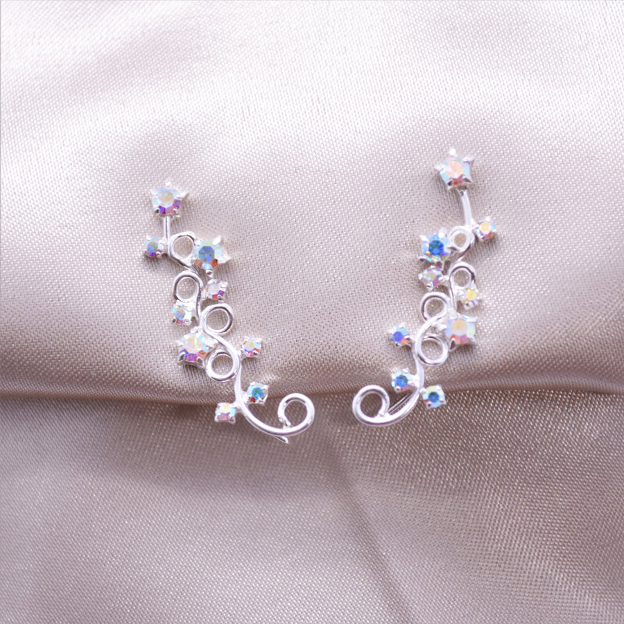 Aurora Borealis Silver Earrings