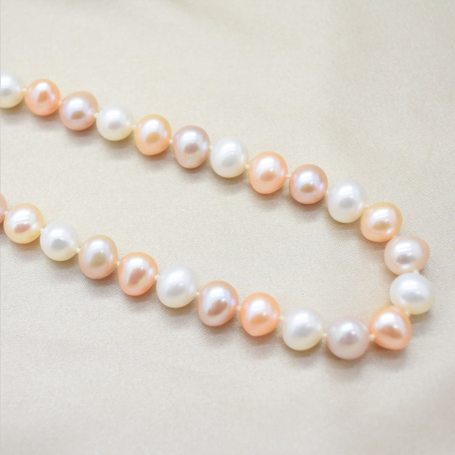 multi color freshwater pearl necklace