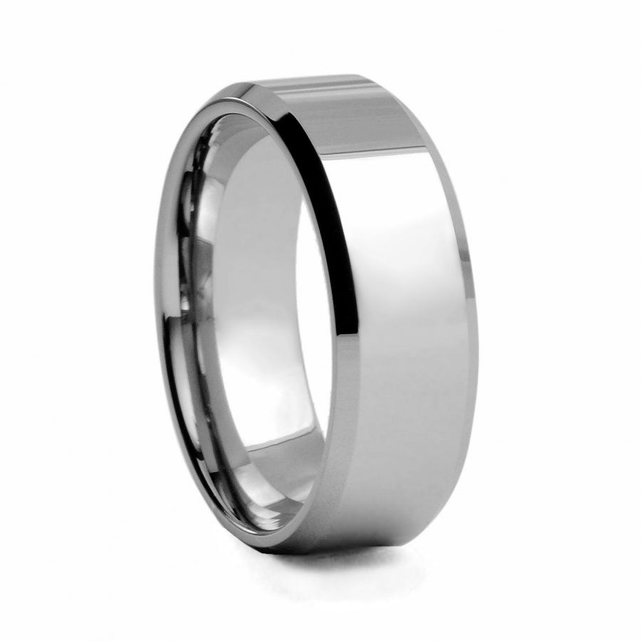 Beveled & Polished Tungsten Ring