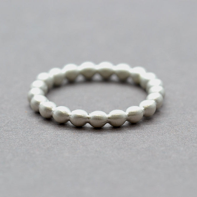 Sterling Silver Bead Stacking Ring