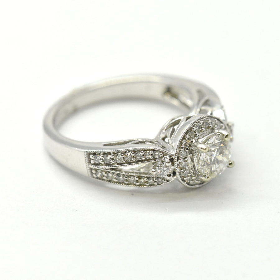 split shank diamond engagement ring